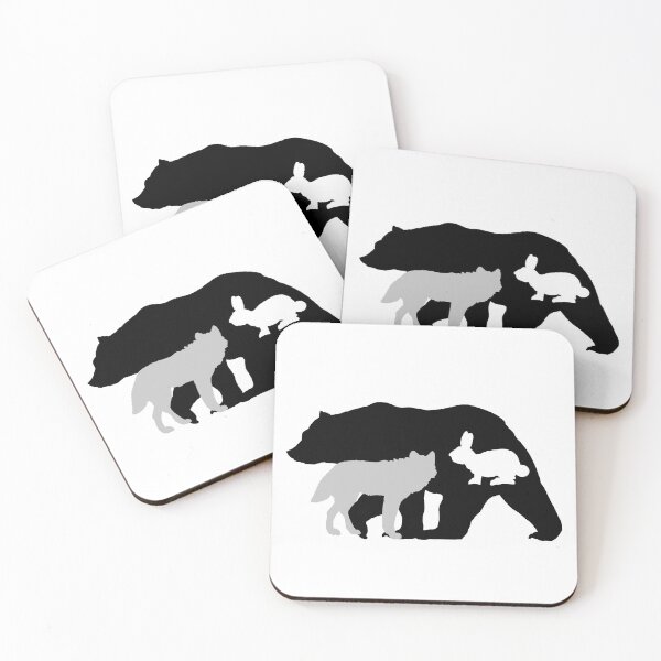 Item preview, Black and White Animal Silhouettes designed and sold by Animals-by-JB.