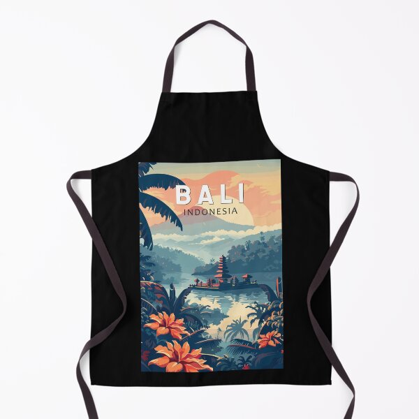 Item preview, Bali Indonesia Travel Art Vintage designed and sold by KrisSidDesigns.