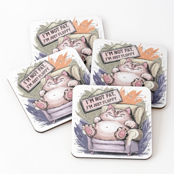 Item preview, i m not fat, belly, cute, funny, funny quote, overweight, humor, i am not fat, funny Animals , cute cat i m not fat, fat cat, fat Animals , fat pet, designed and sold by Lunaawga.
