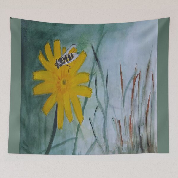 Item preview, "L'abeille et la fleur" (= the bee and the flower) designed and sold by Isa-Isarielle.