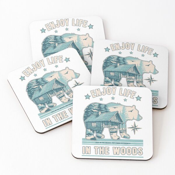 Item preview, Enjoy Life in the Woods / Nature Print designed and sold by Thehatinthecat.