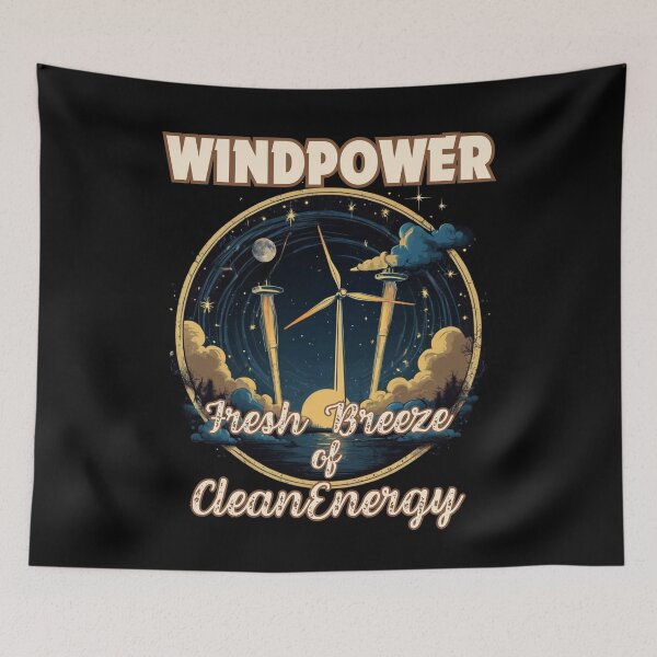Item preview, WINDPOWER fresh breeze of cleanenergy design designed and sold by Jt41.