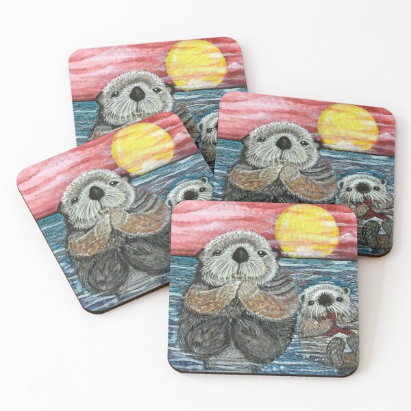 Item preview, Otter Sunset designed and sold by ArtByBeatriz.