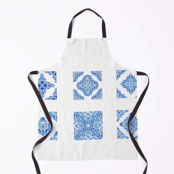 Item preview, Watercolor blue tile 6 pieces set designed and sold by EmeraldeaArt.