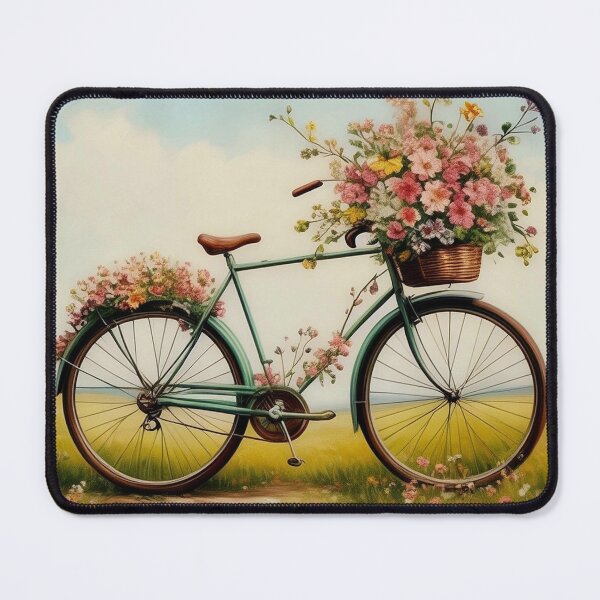 Item preview, Bicicleta de flores de primavera designed and sold by TeeToDate.