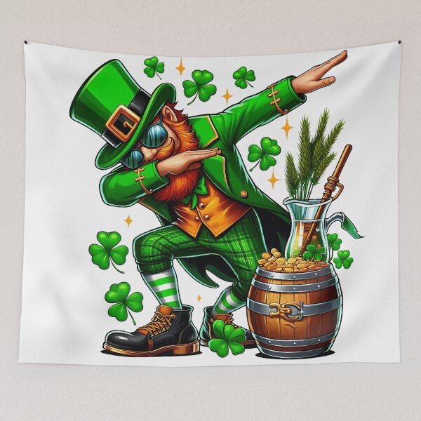 Item preview, St Patricks Day Dabbing Leprechaun shamrock luck of the irish designed and sold by najega911.