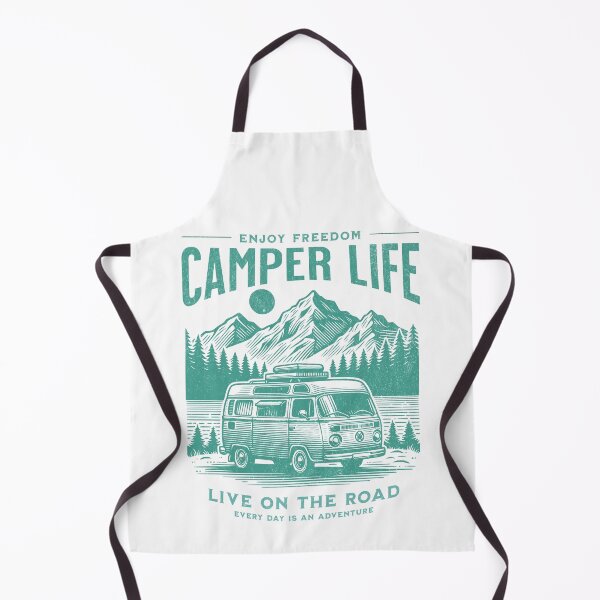 Item preview, Cool Retro Camper Life Print designed and sold by Thehatinthecat.