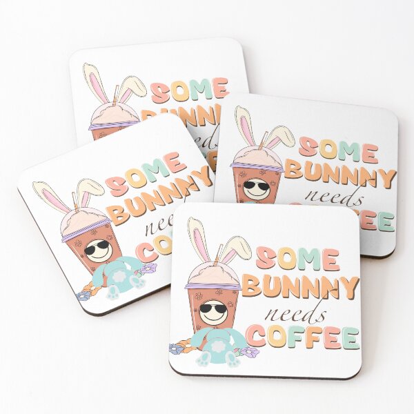 Item preview, Some Bunny Needs Coffee designed and sold by BotunPeony.