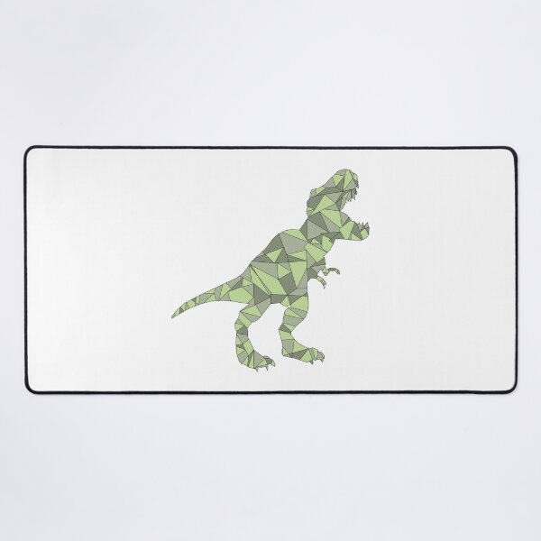 Item preview, DINOSAUR green T REX geometric designed and sold by hemp3x.