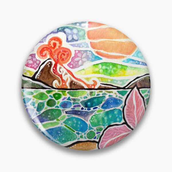 Aperçu de l'œuvre Hawaiian Volcano créée et vendue par ArtByBeatriz.