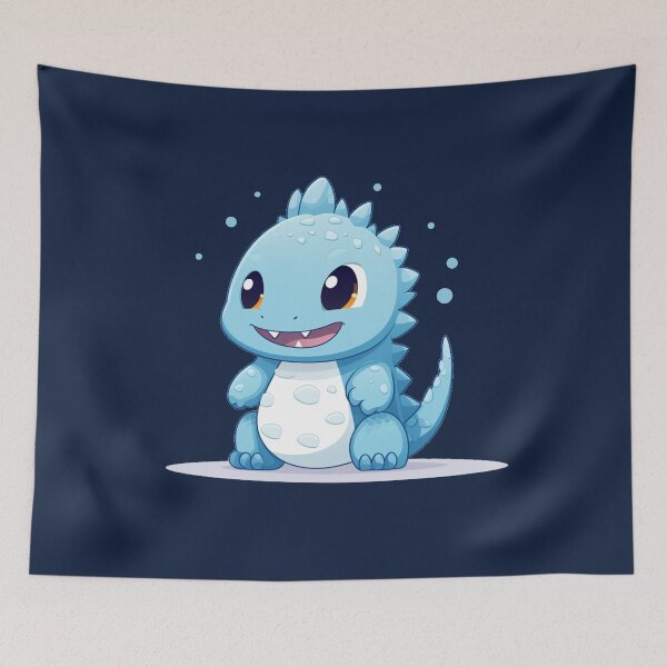 Item preview, Lindo Godzilla azul designed and sold by MilkyBerryShop.