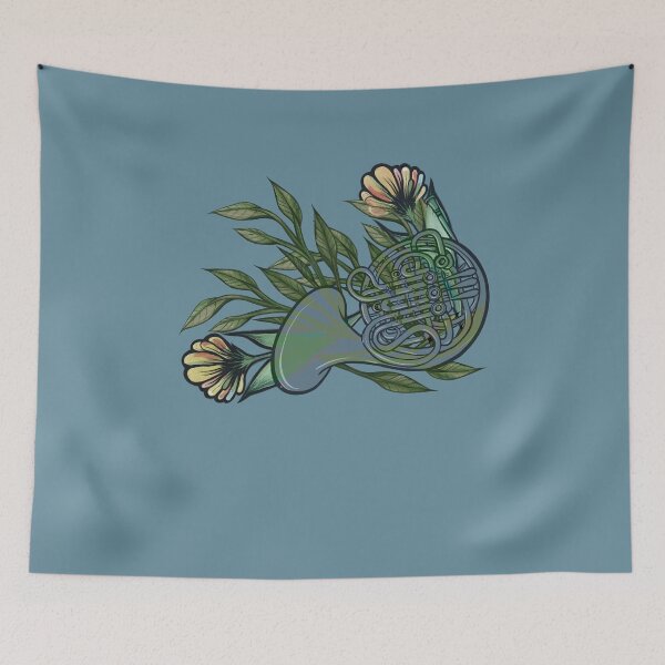 Item preview, French Horn Flora designed and sold by FrictionMaxxing.