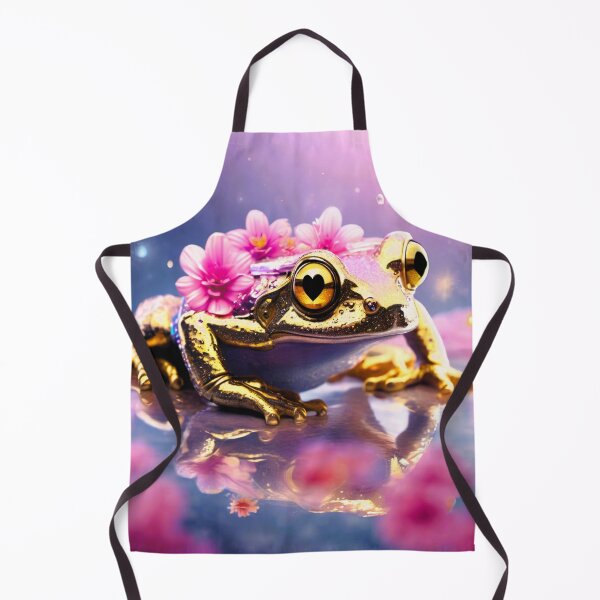 Item preview, amphibian golden frog and flowers designed and sold by janjacbu.