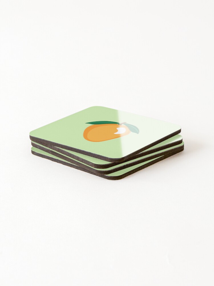 Thumbnail 4 of 5, Coasters (Set of 4), Mango design designed and sold by Rionda.
