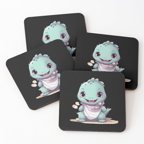Item preview, Baby Cute turquoise Godzilla  designed and sold by MilkyBerryShop.