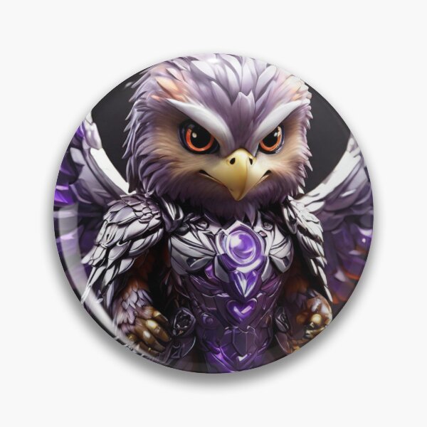 Item preview, Violet Armored Warrior Hawk designed and sold by ThralStore.