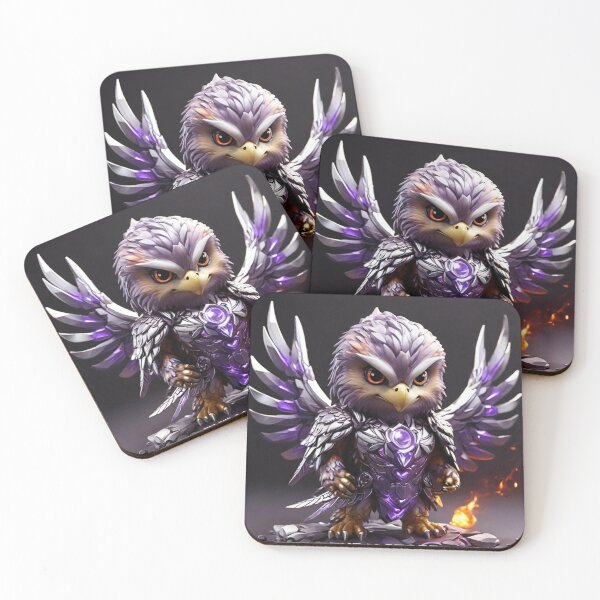 Item preview, Violet Armored Warrior Hawk designed and sold by ThralStore.