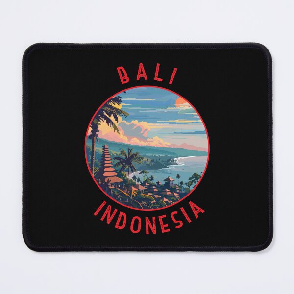Item preview, Bali Indonesia Retro Distressed Circle designed and sold by KrisSidDesigns.