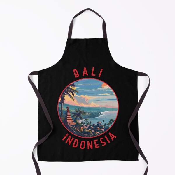 Item preview, Bali Indonesia Retro Distressed Circle designed and sold by KrisSidDesigns.