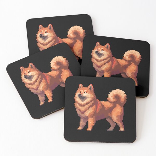 Item preview, 16-bit Pixel Art Finnish Spitz designed and sold by CUTEDOGGIEZ.