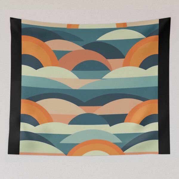 Item preview, Californian sunset | Midcentury vintage print designed and sold by saywhatcreative.