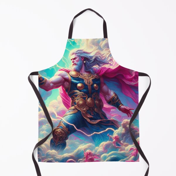 Item preview, Thor, God of Thunder, Superhero Art Painting Lightning designed and sold by Lososko.