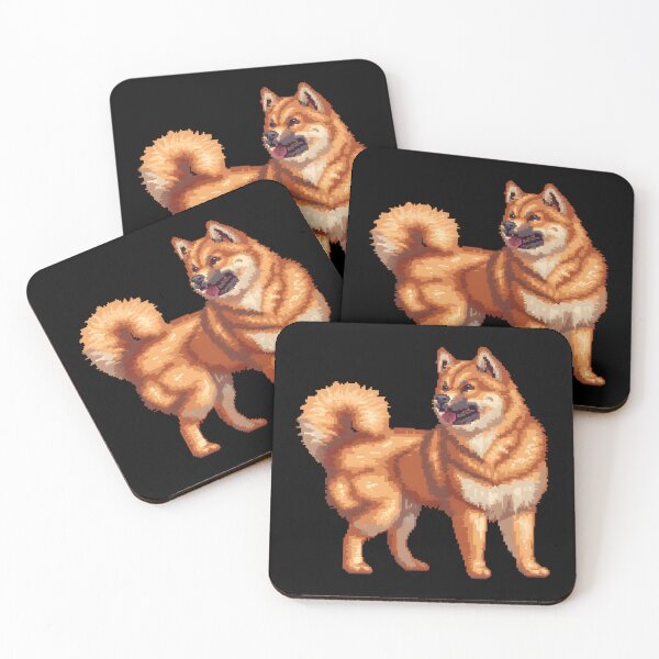 Item preview, Pixel Portrait Finnish Spitz designed and sold by CUTEDOGGIEZ.