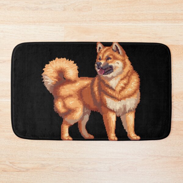 Item preview, Pixel Portrait Finnish Spitz designed and sold by CUTEDOGGIEZ.
