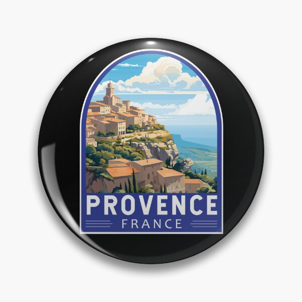 Item preview, Provence France Travel Art Emblem designed and sold by KrisSidDesigns.