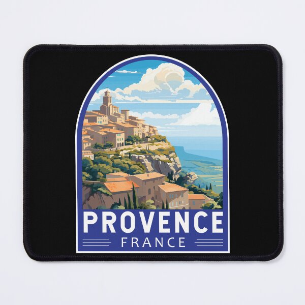Item preview, Provence France Travel Art Emblem designed and sold by KrisSidDesigns.