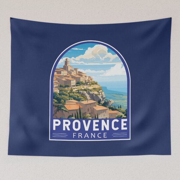 Item preview, Provence France Travel Art Emblem designed and sold by KrisSidDesigns.
