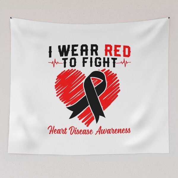 Item preview, Wear Red To Fight Heart Disease Awareness Month Support designed and sold by NovaGenArt.