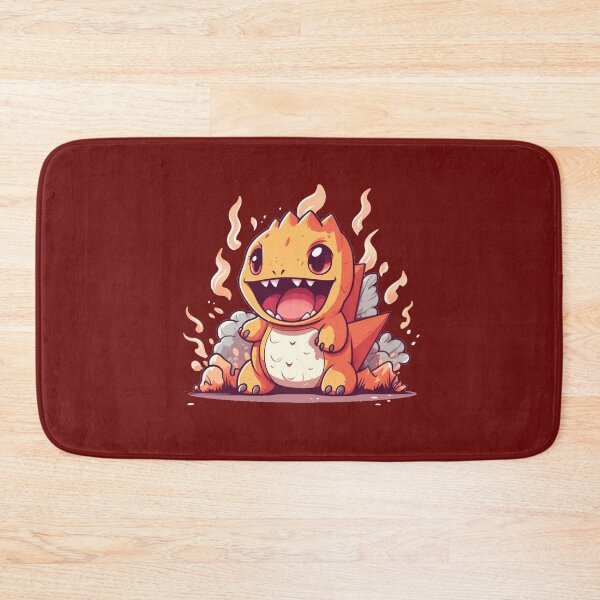 Item preview, Cute baby orange Godzilla try to breathing fire  designed and sold by MilkyBerryShop.