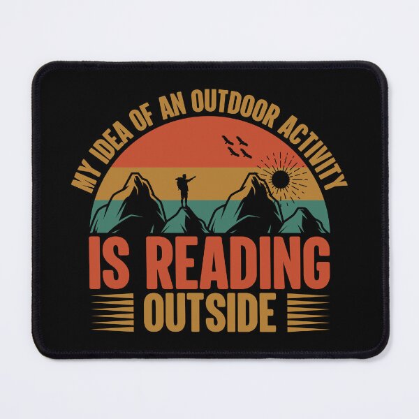 Item preview, Outdoor Activity Reading Funny Humor designed and sold by mwagie.