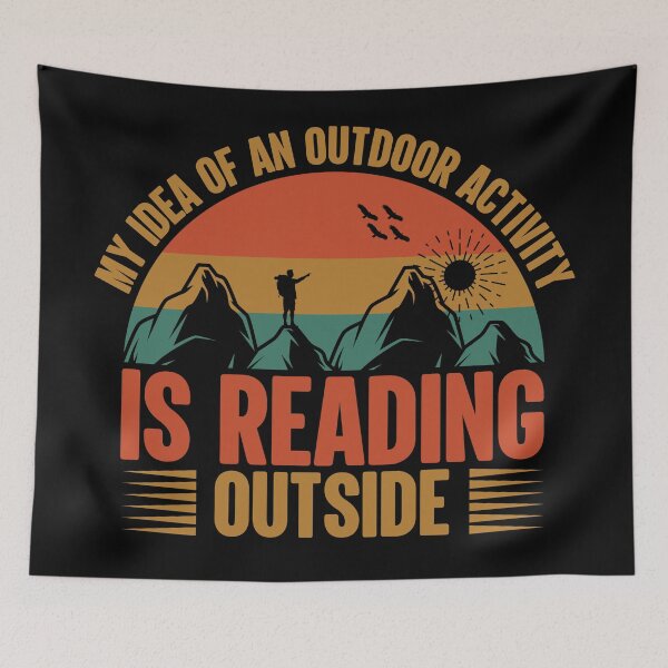 Item preview, Outdoor Activity Reading Funny Humor designed and sold by mwagie.