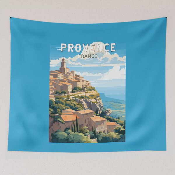 Item preview, Provence France Travel Art Vintage designed and sold by KrisSidDesigns.