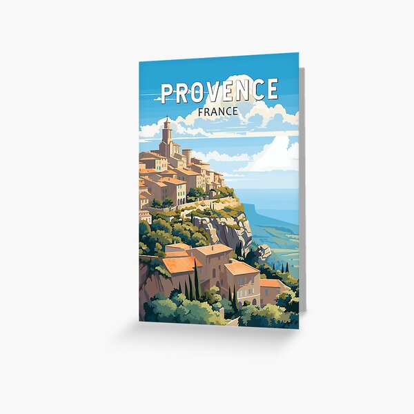 Item preview, Provence France Travel Art Vintage designed and sold by KrisSidDesigns.