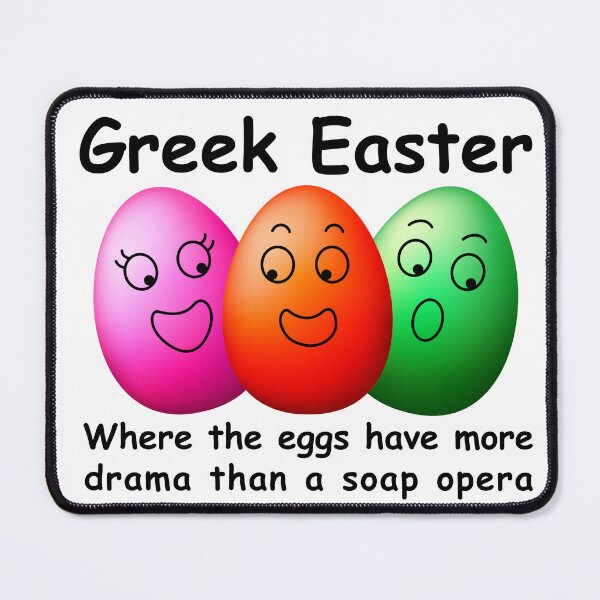Item preview, Greek Easter Greek Food Funny Quote designed and sold by wholigans.