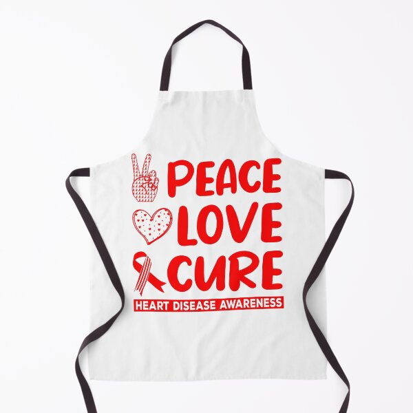 Item preview, Peace Love Cure Heart Disease Awareness Month Support designed and sold by NovaGenArt.
