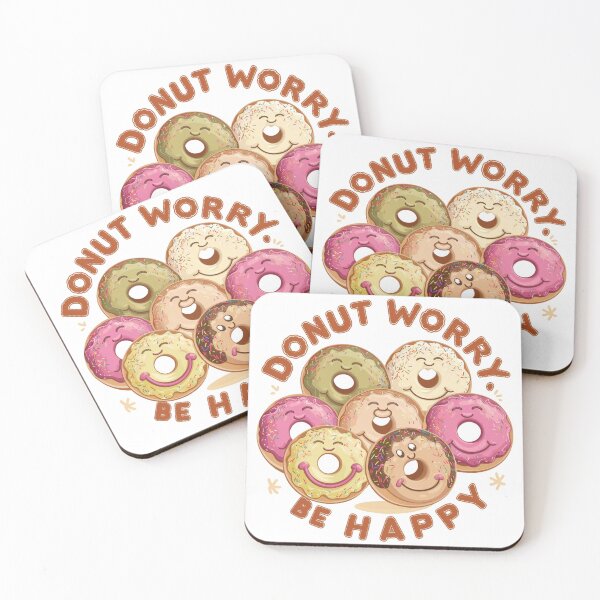 Item preview, Sweet Happiness: Donut Worry, Be Happy! designed and sold by Colorful-Garden.