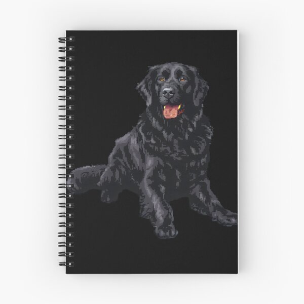 Item preview, 16-bit Pixel Art Flat-coated Retriever designed and sold by CUTEDOGGIEZ.