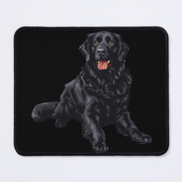 Item preview, 16-bit Pixel Art Flat-coated Retriever designed and sold by CUTEDOGGIEZ.