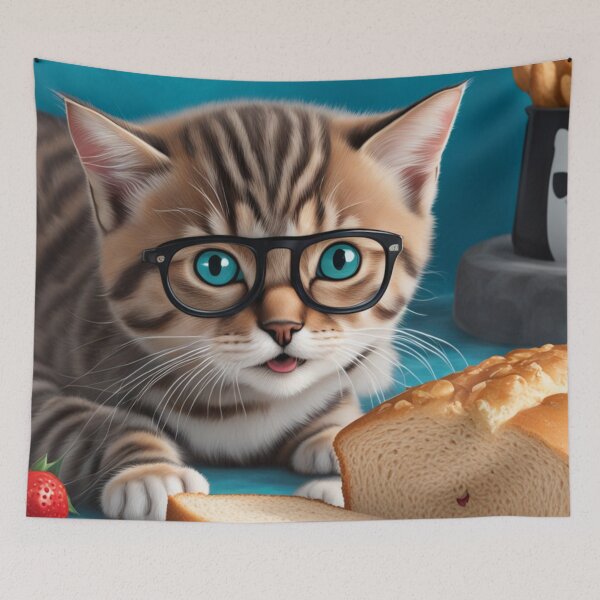 Item preview, Bread Kittie Einstein Pose designed and sold by ArtzandDesignz.