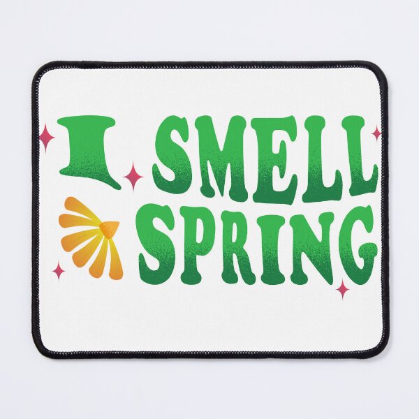 Item preview, Lettering I smell spring. Groovy print design for posters, cards, tshirts. designed and sold by ElenaPost.