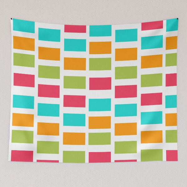 Item preview, Colourful square design art customized  designed and sold by theparkfact0.