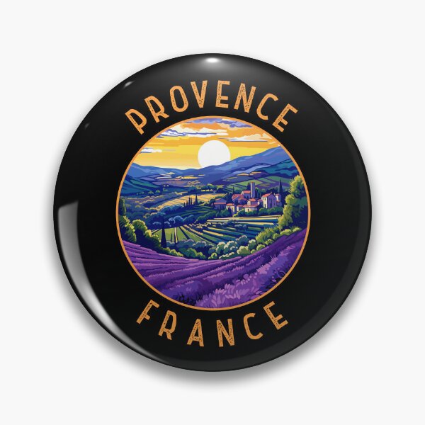 Item preview, Provence France Retro Distressed Circle designed and sold by KrisSidDesigns.