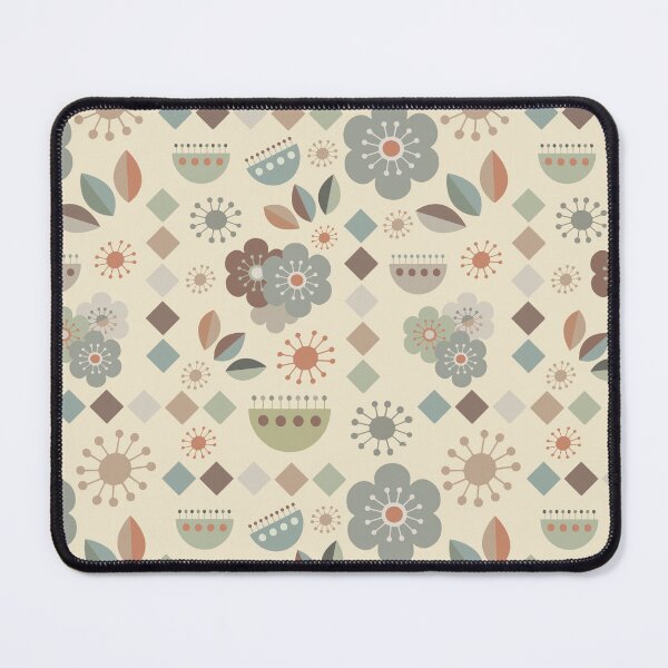 Item preview, Earth Tones Geometric Mid Century Modern Nature Pattern designed and sold by Orchard Berry.