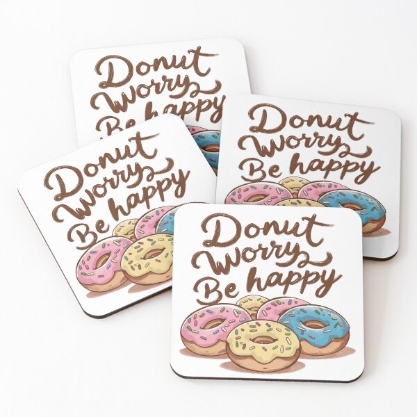 Item preview, Sweet Happiness: Donut Worry, Be Happy! designed and sold by Colorful-Garden.