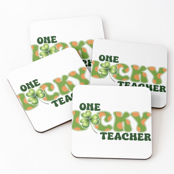 Item preview, ONE Lucky Teacher, Lucky Cute shamrock, Happy St Patricks Day for teacher designed and sold by ArtByKatti.