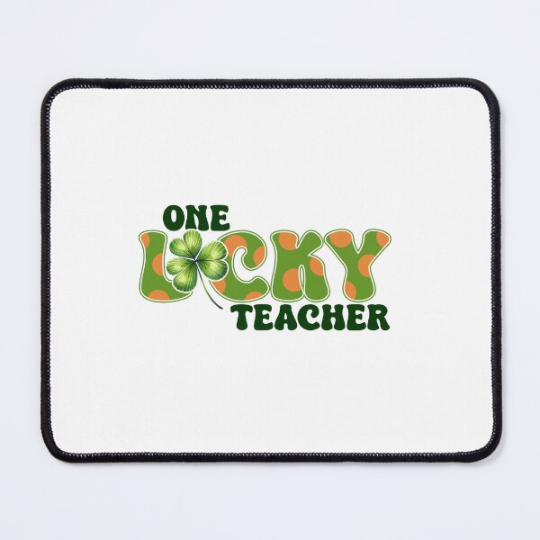Item preview, ONE Lucky Teacher, Lucky Cute shamrock, Happy St Patricks Day for teacher designed and sold by ArtByKatti.
